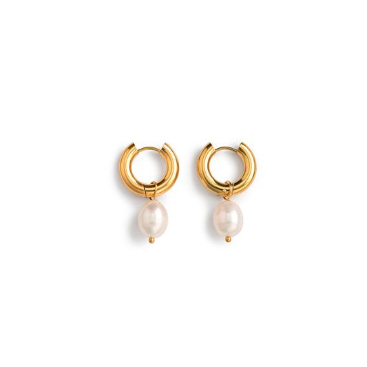 Drop It Like A Pearl Hoops